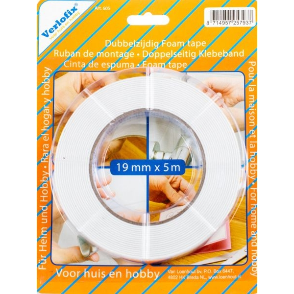 Dubbelzijdig Foam Tape 5 m