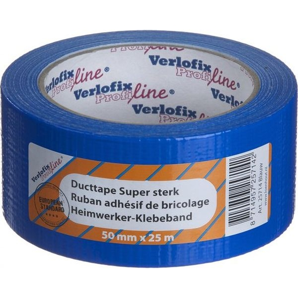 Ductape Blauw 50 mm X 25 m