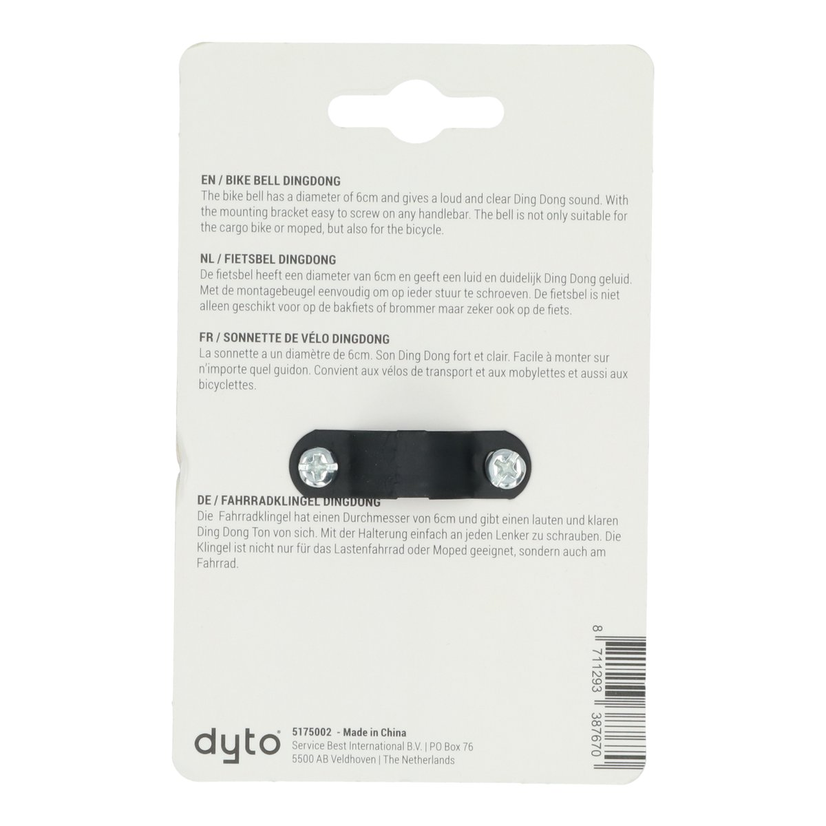 Dyto Fietsbel Zwart Dingdong 4