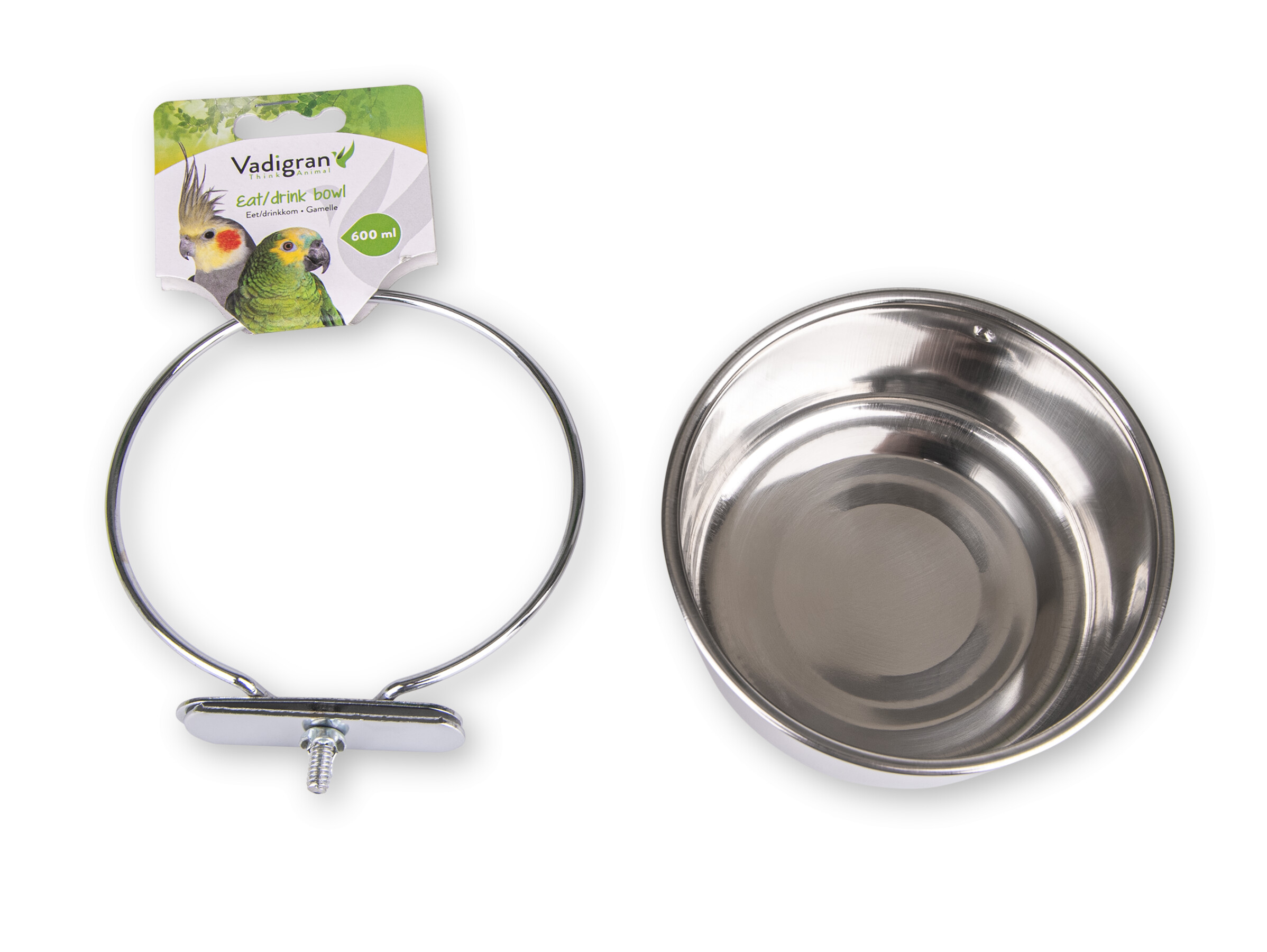 Eetpot Inox + 1 Vijs 12 cm
