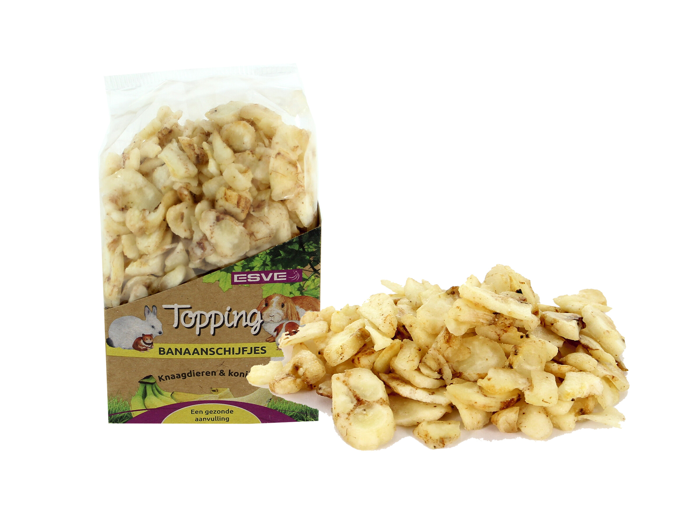 Esve Topping Banaanschijfjes Knaagdier 150 g 2