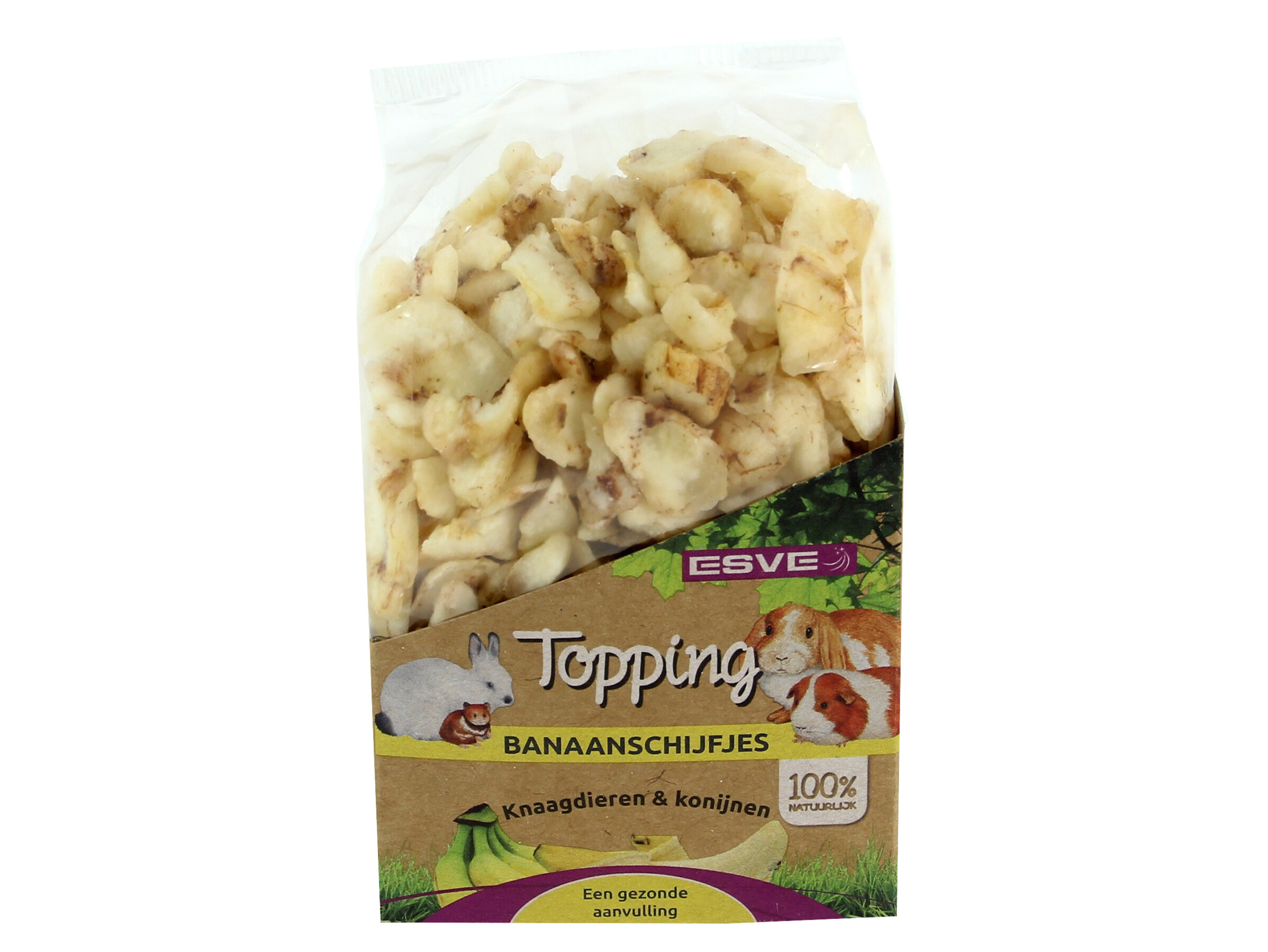 Esve Topping Banaanschijfjes Knaagdier 150 g