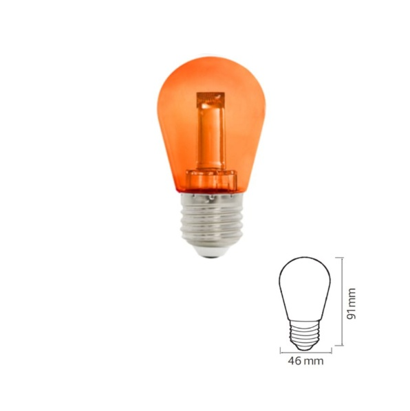 Fantasy/2w Orange E27 220-240v Led Co 2