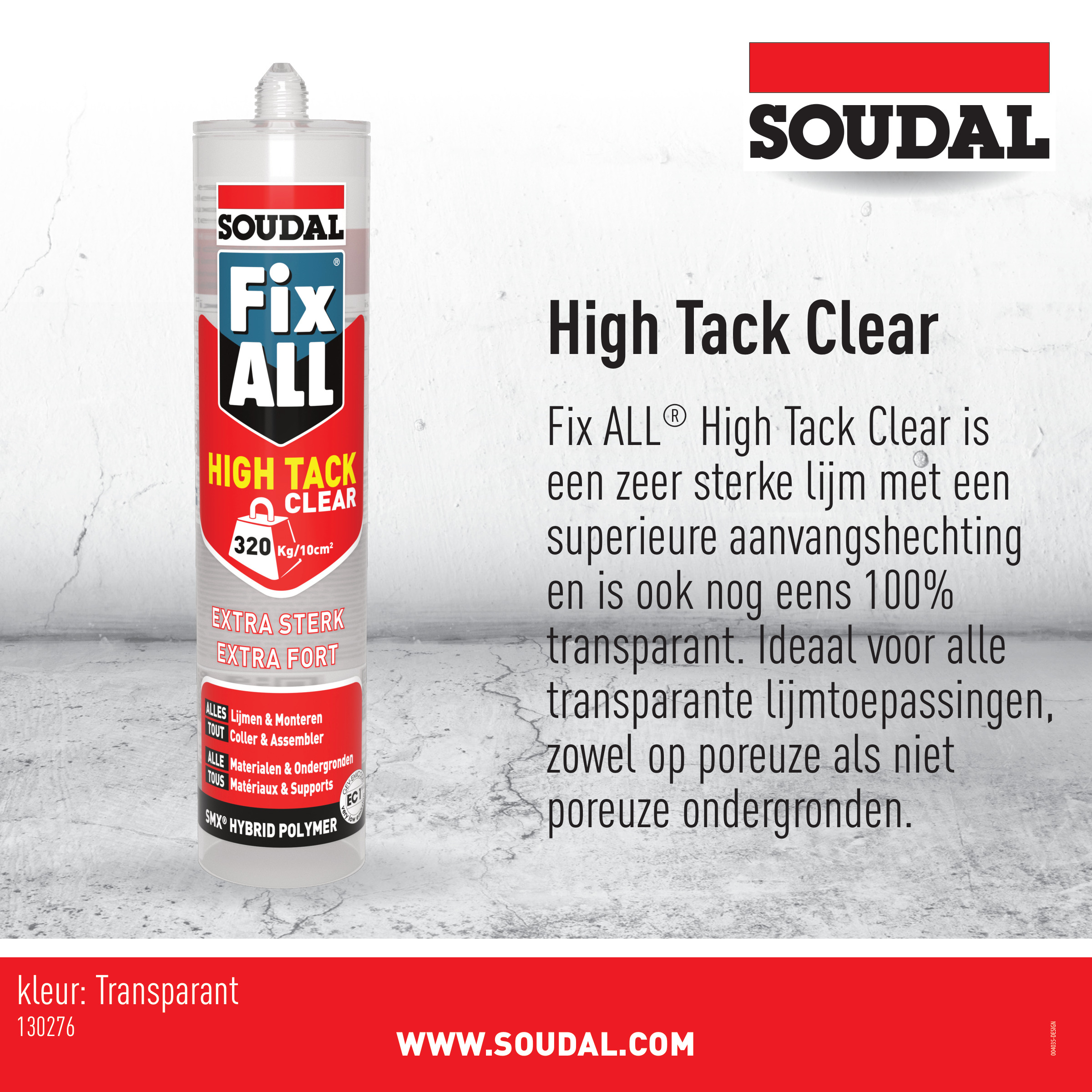 Fix All High Tack Clear 290 ml 3