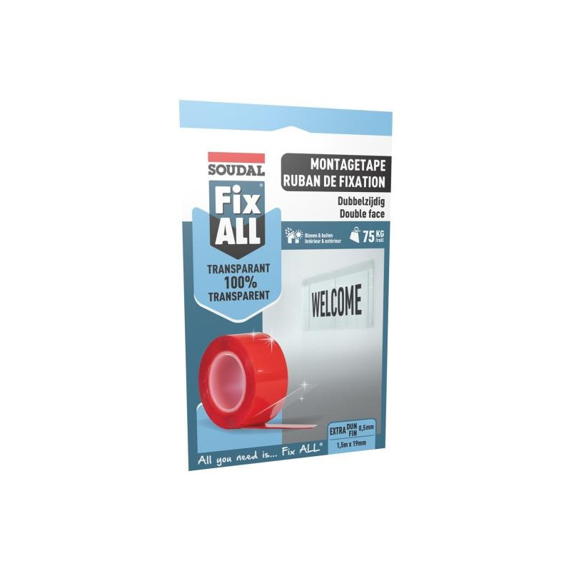 Fix All Montagetape Transparant
