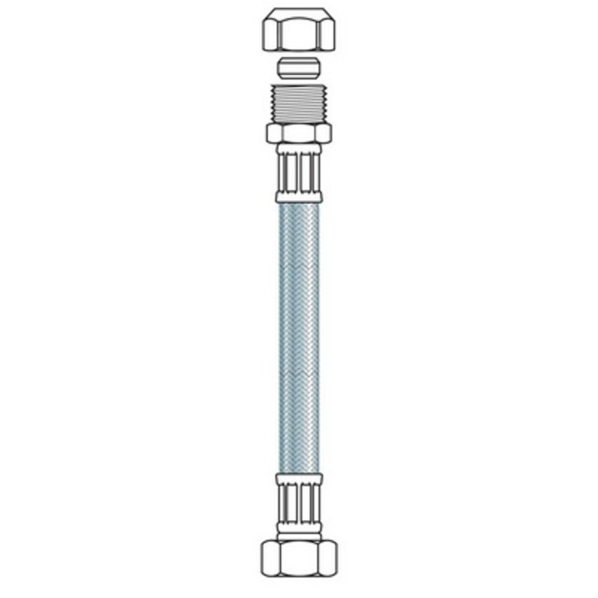Flexibel 30 cm 10bikon X 3/8f