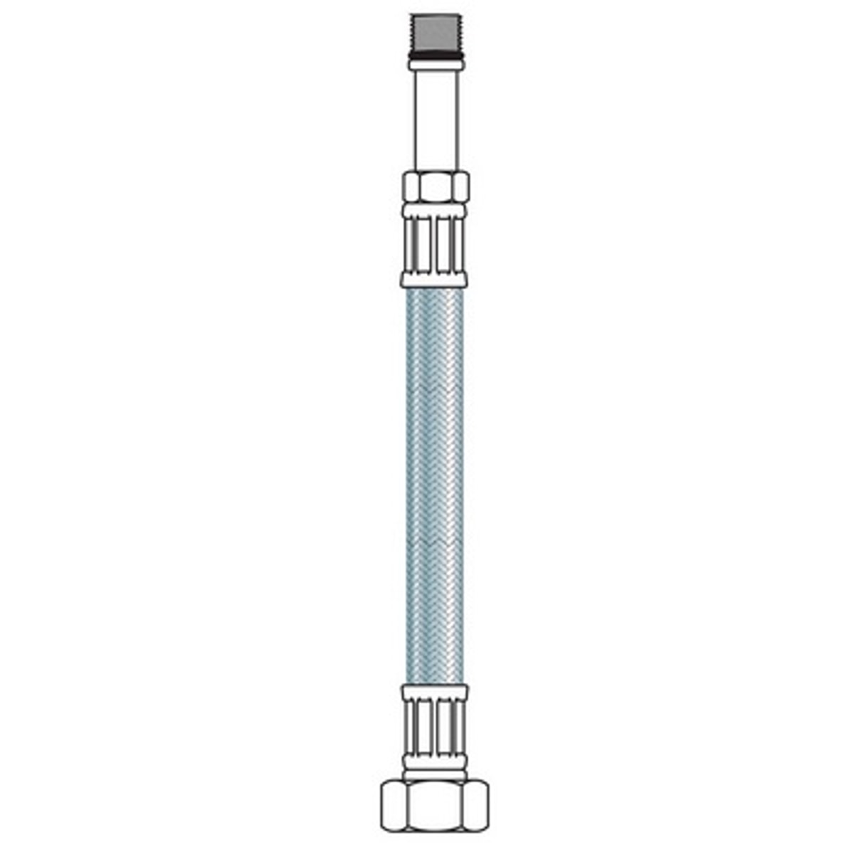 Flexibel 30 cm 3/8fxkraan