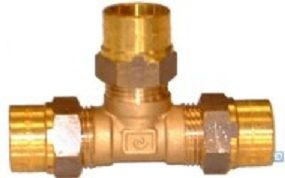 Gas Knel T-Stuk 22x22x22