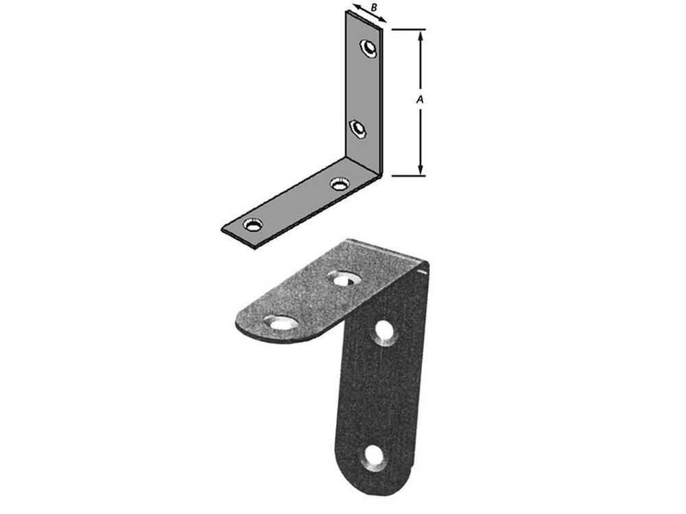Gebogen Hoekijzers 4st 30 mm