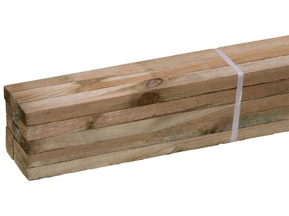 Geimpregneerd Ruw Hout 18x28mm 300 cm
