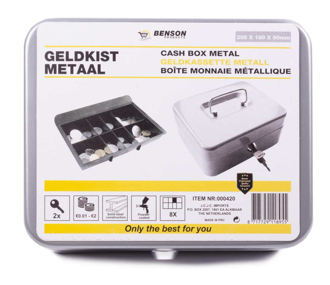 Geldkist Zilver + Inzet Bakje 3