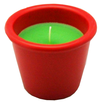 Geurkaarsje in Potje Rood
