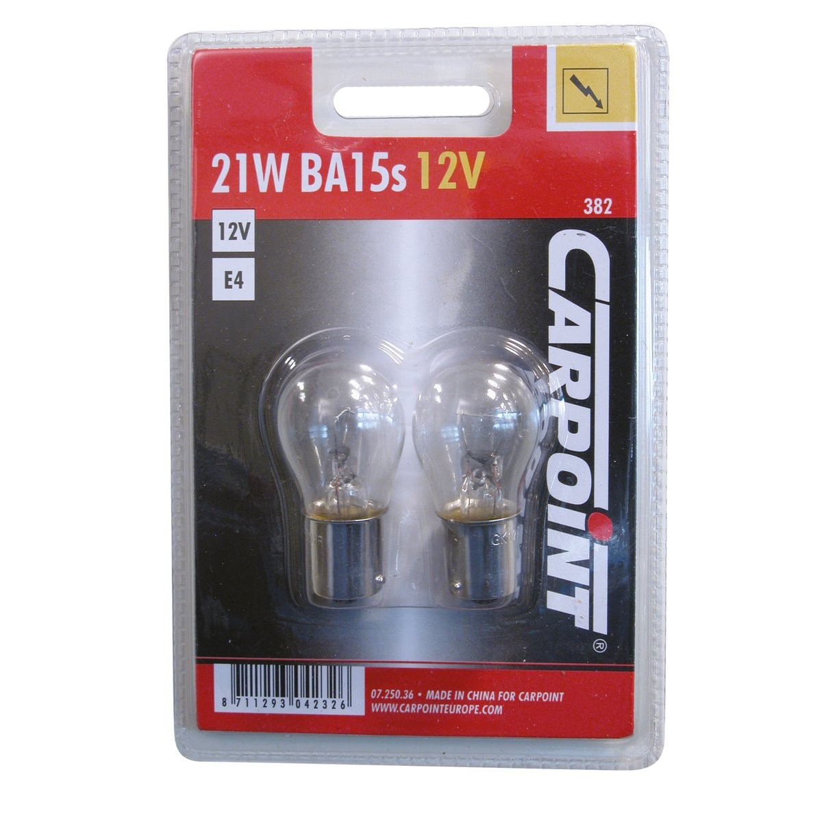 Gloeilamp P21w Ba15s Blister 2st 2