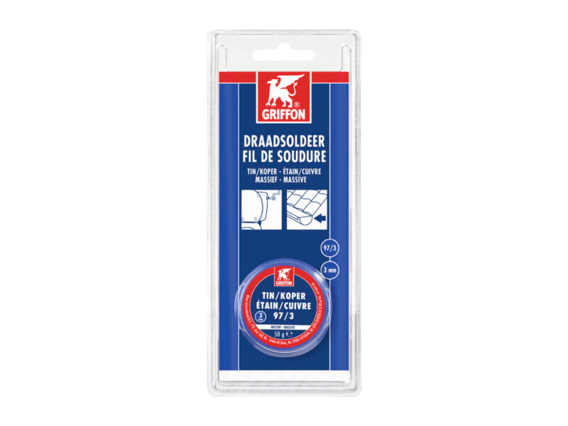 Griffon Draadsoldeer Koper Tin 97/3 3 mm