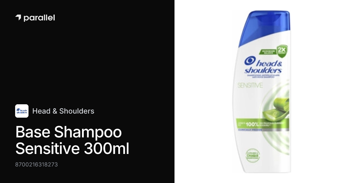 Head and Shoulders Shampoo Sensitive 300 ml