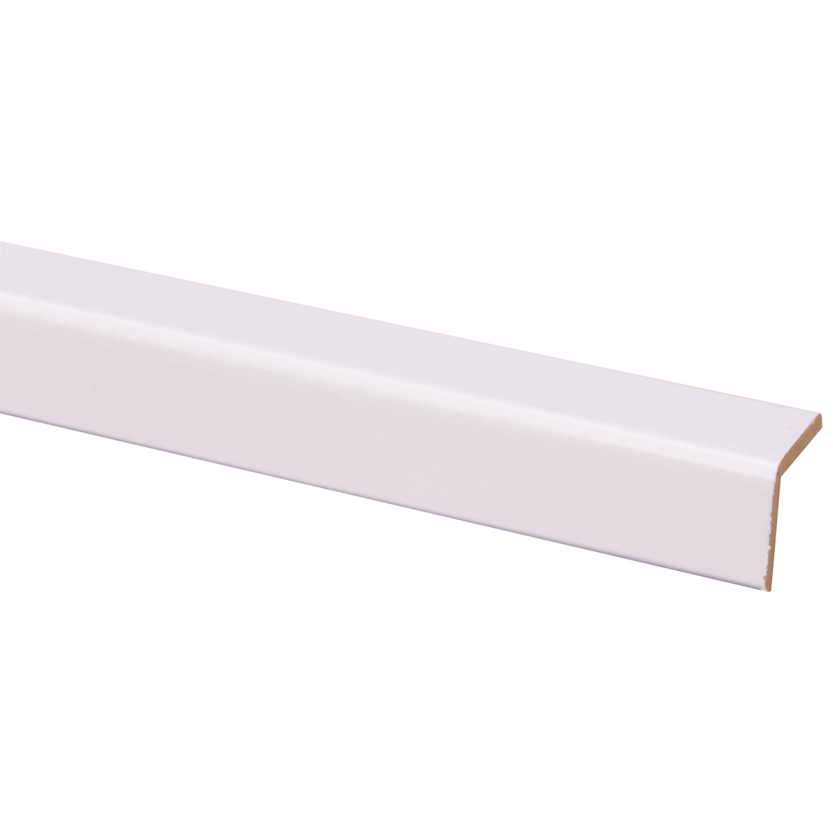 Hoeklat Zelfklevend Mdf Wit Folie 28x28 mm 260 cm