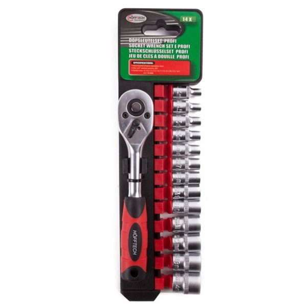 Hofftech Dopsleutelset 14dlg Cr-V