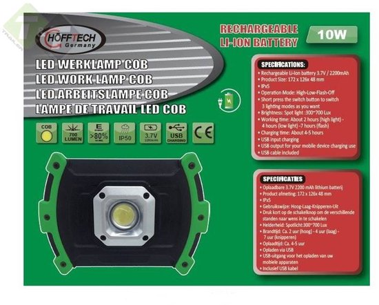 Hofftech Led Straler 20w 6