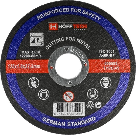 Hofftech Slijpschijf Inox 125 mm