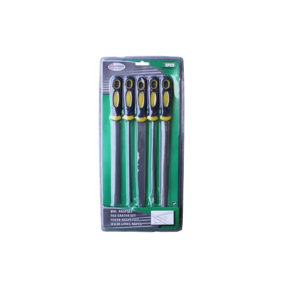 Hofftech Vijl-Raspenset 5delig Profi