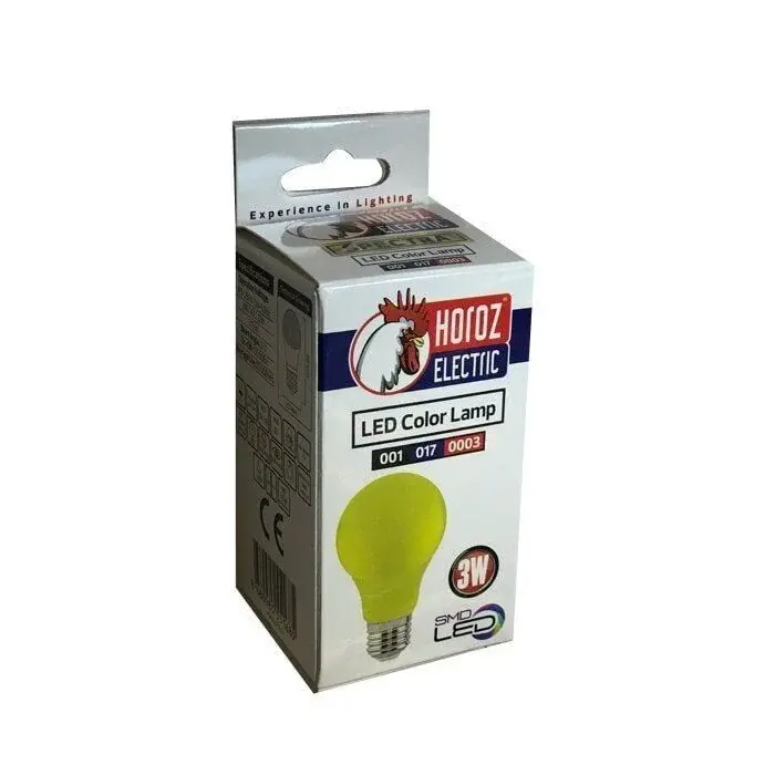 Horoz Led E27 Geel 3w