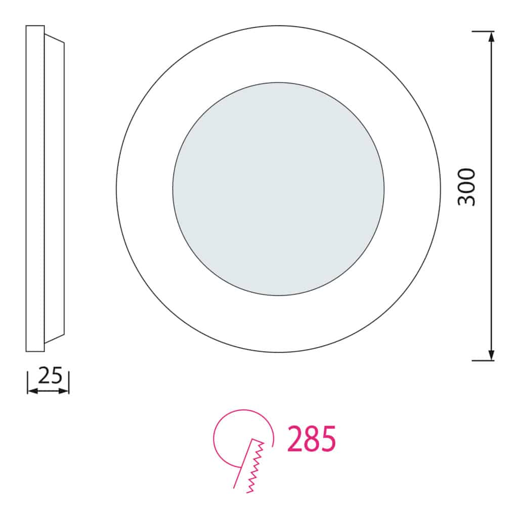 Horoz Led Inbouwspot 24w 2700k 3
