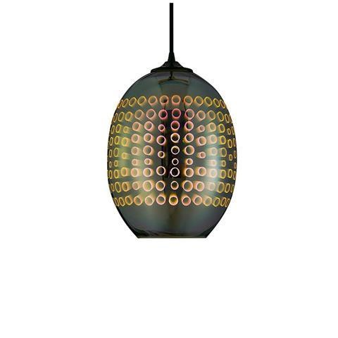 Horoz Radian 3d Glass Pendel Lamp Chrome E27 1 m 220 mm