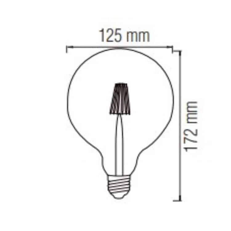 Horoz Rustic Globe Led 6w 2200k 4