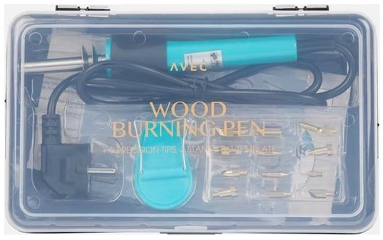 Houtbrandpen in Koffer + Acc