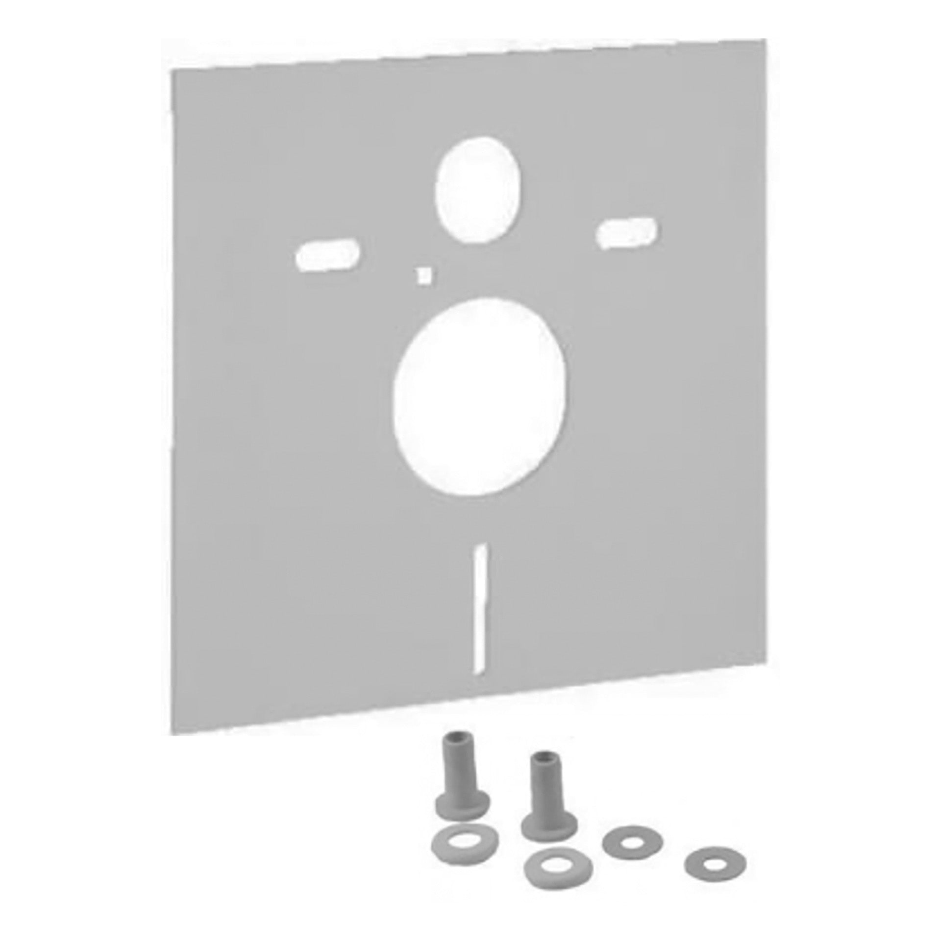 Aloni Akoestische Isolatieset Wand-Wc en Bidet Universeel 390×426×4 mm Wit