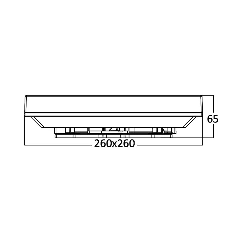 Jade Vierkant Plaffonier Led 20w 6000k 5