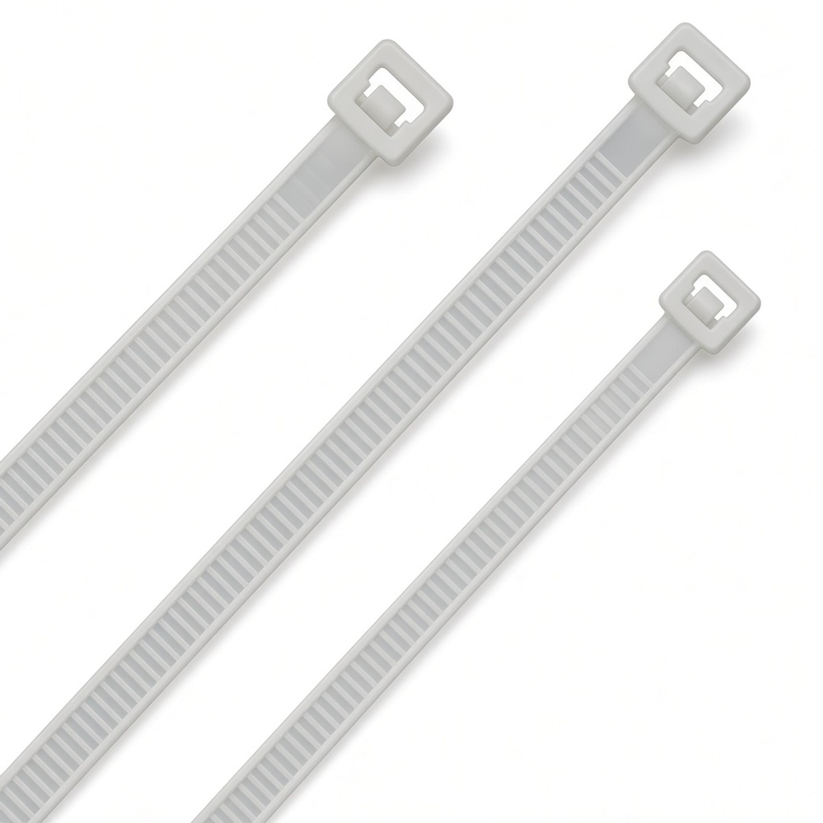 Kabelbinderset 200 mm X 4,5 mm White 100 Pcs Bag