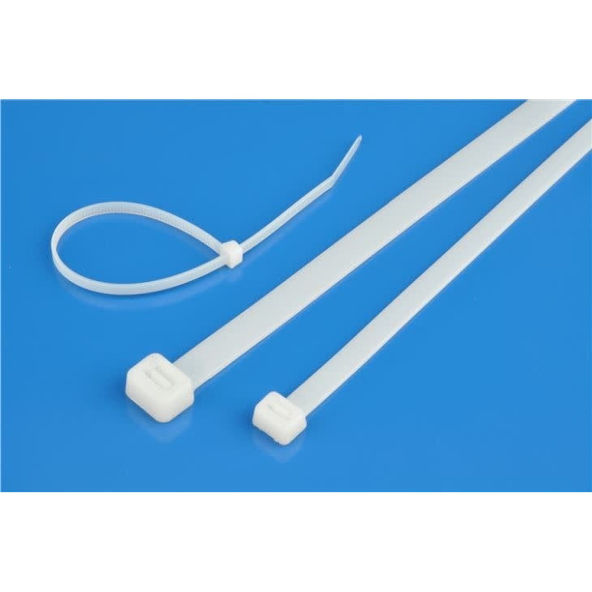 Kabelbinderset Push 150 mm-3 mm White 100 Pcs Bag