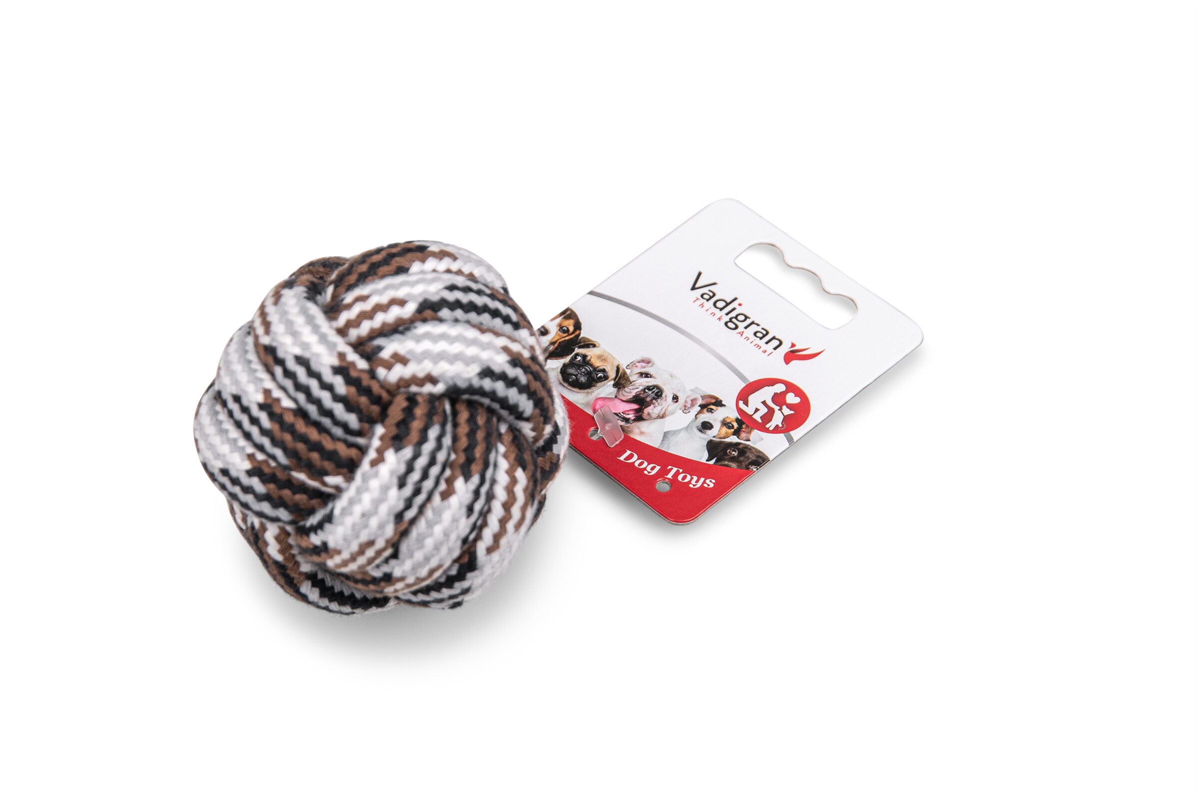 Katoenen Bal Bruin 120 g 8 cm 4