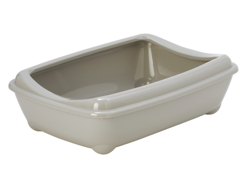Kattenbak Maro Open met Rand Grijs 43x31x12cm 2