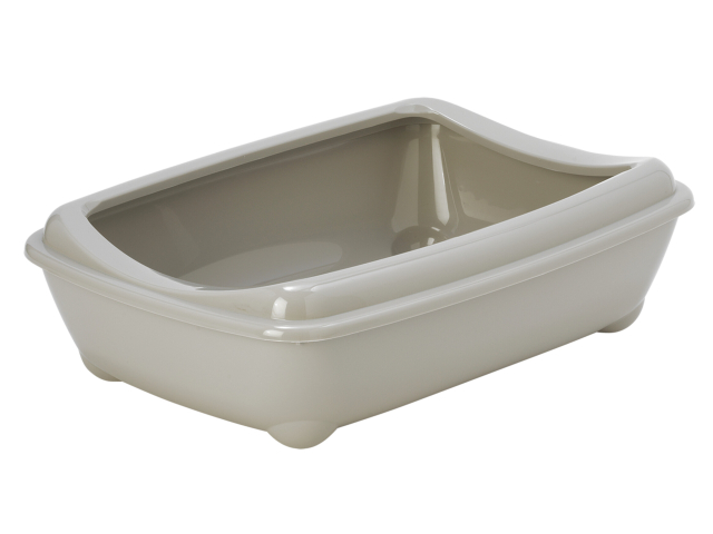 Kattenbak Maro Open met Rand Grijs 43x31x12cm 3