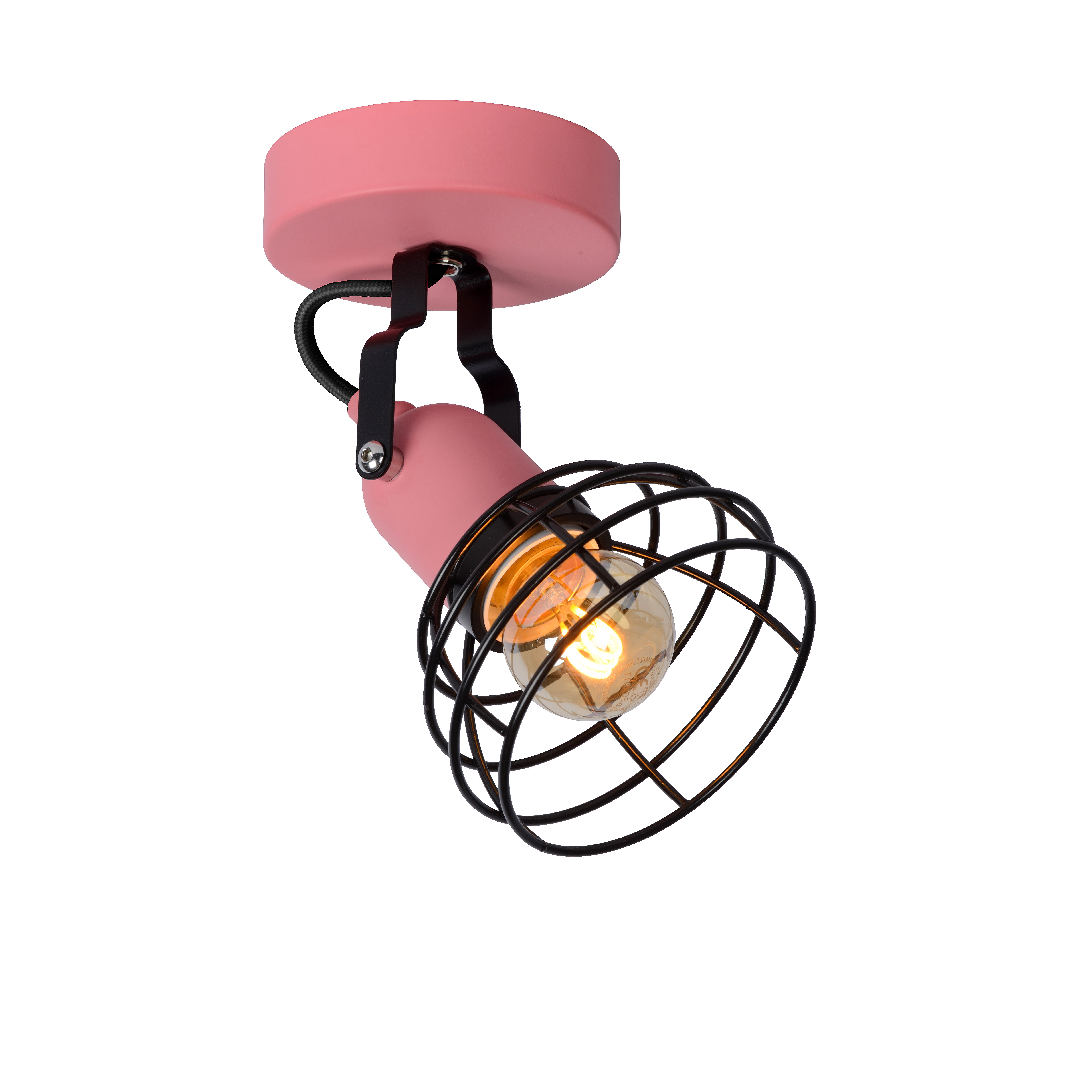 Kinder-Roze-1xe27-60w-Metaal 2