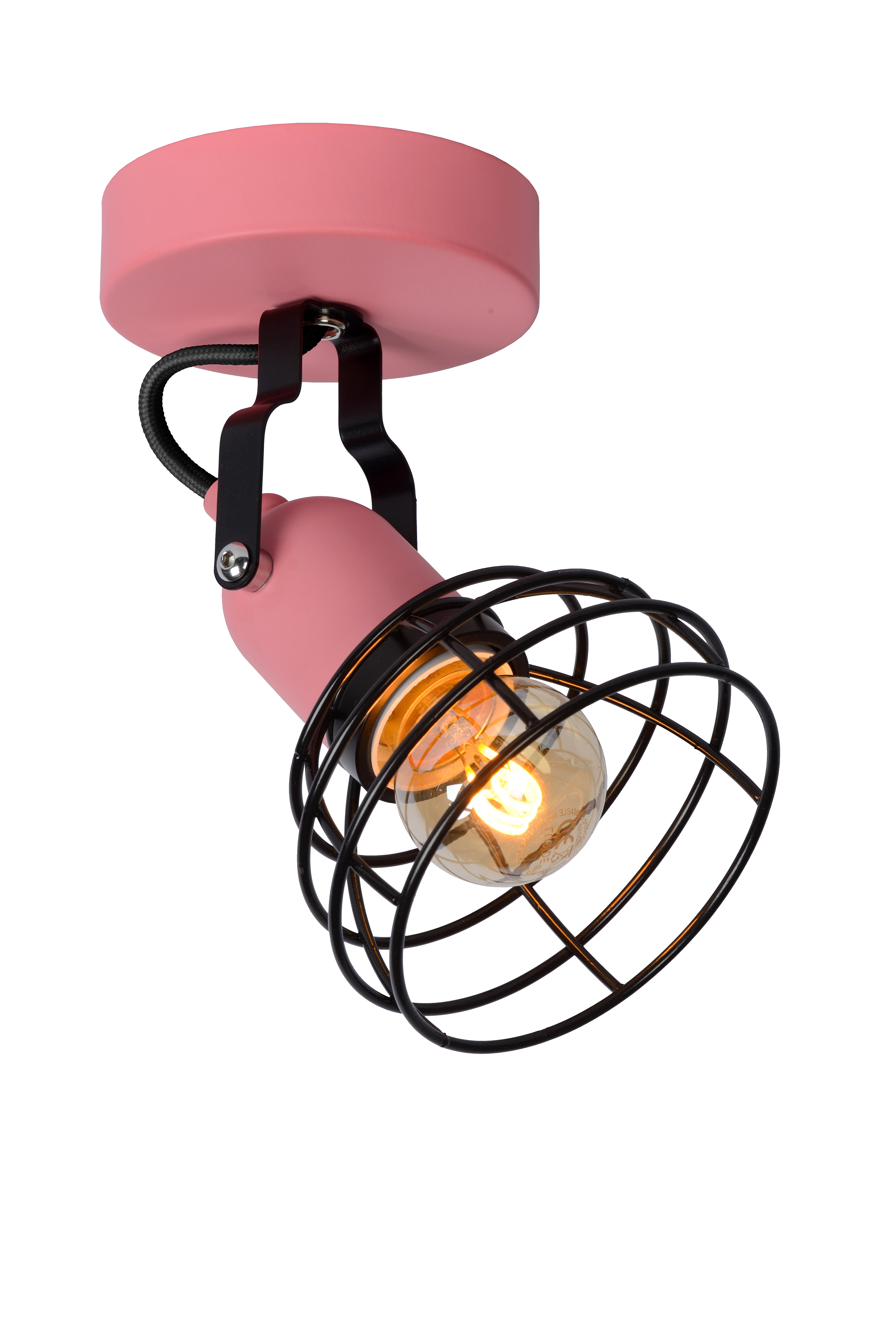 Kinder-Roze-1xe27-60w-Metaal 3