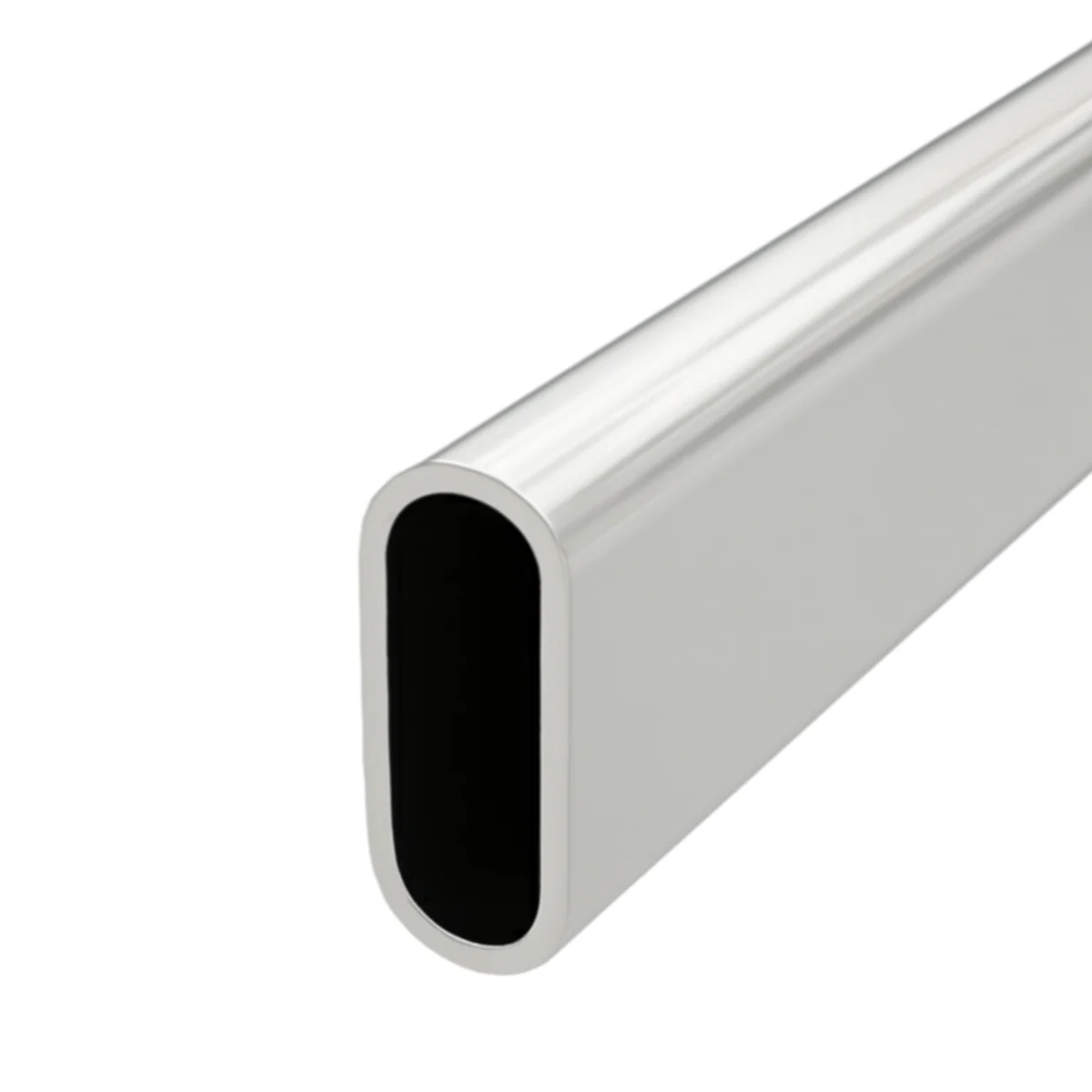 Kleerkastbuis Ovaal Zwart 1.66 m