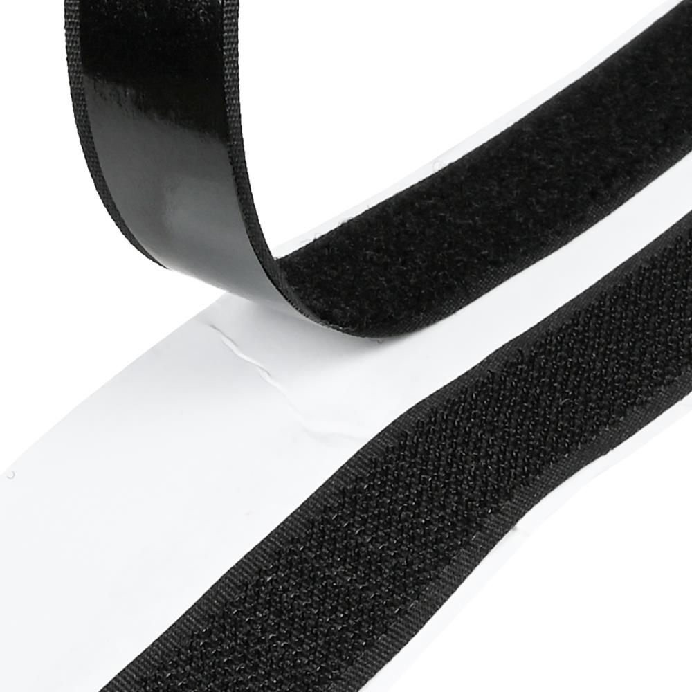 Klittenband Zelfklevend Zwart 19 mm X 4.5 m 4