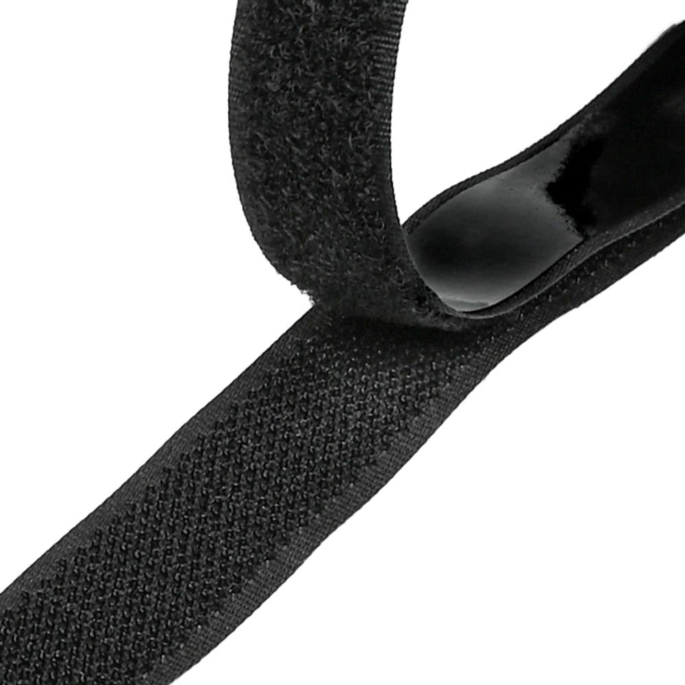 Klittenband Zelfklevend Zwart 19 mm X 4.5 m 5