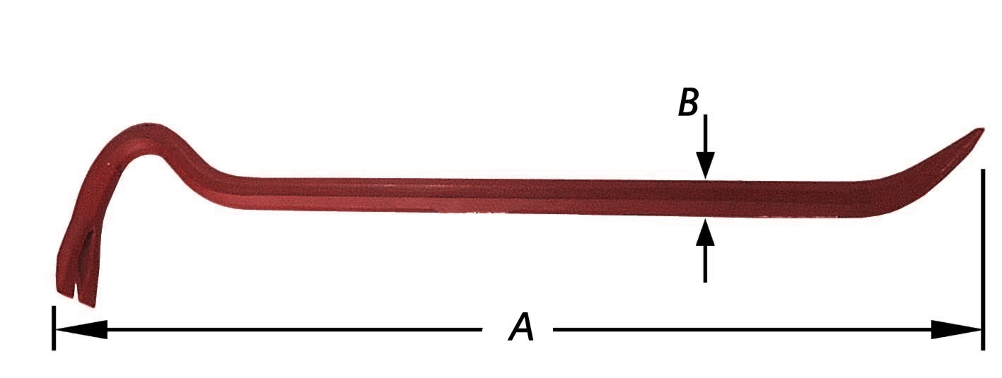 Koevoet Achtkantig Gelakt 600 mm