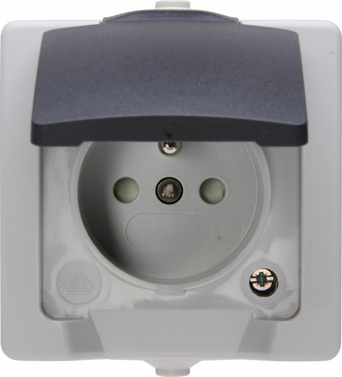 Kopp Opbouw Outdoor Enkele Wandcontactdoos Ip44