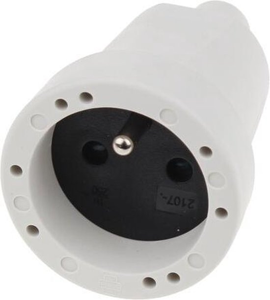 Koppelstekker Pvc Wit 4
