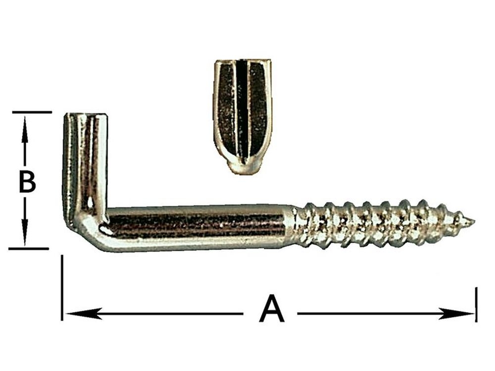 Kramschroeven met Gleuf, Verz. 5,2 X 50 mm