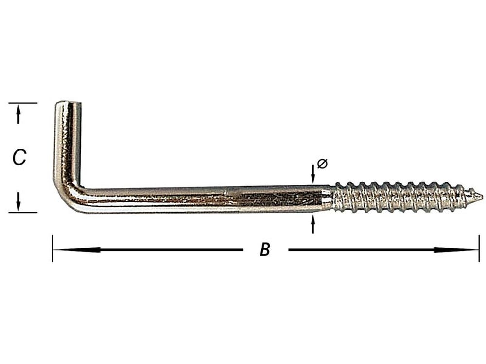 Kramschroeven, Wit Epoxi 4 X 60 mm