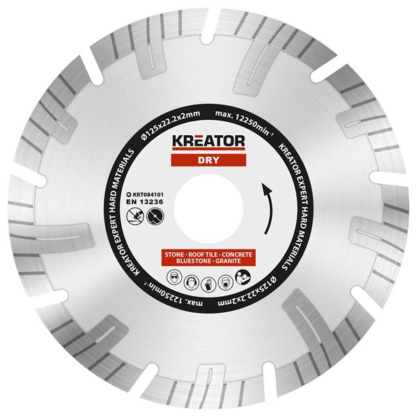 Kreator Slijpschijf Diamant 125 mm Droog