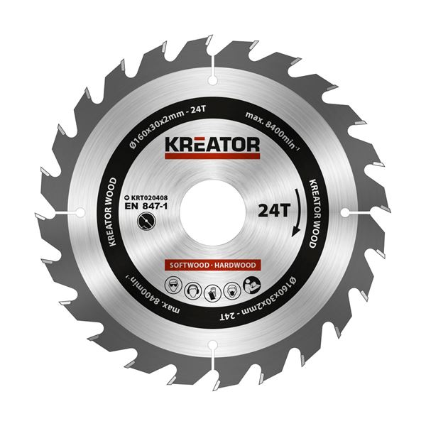 Kreator Snijschijf Hout 160 mm
