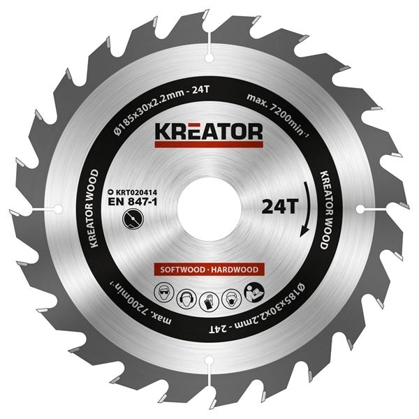 Kreator Snijschijf Hout 185 mm