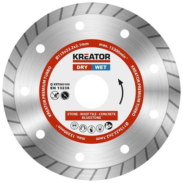 Kreator Steenschijf 115 mm Droog/nat